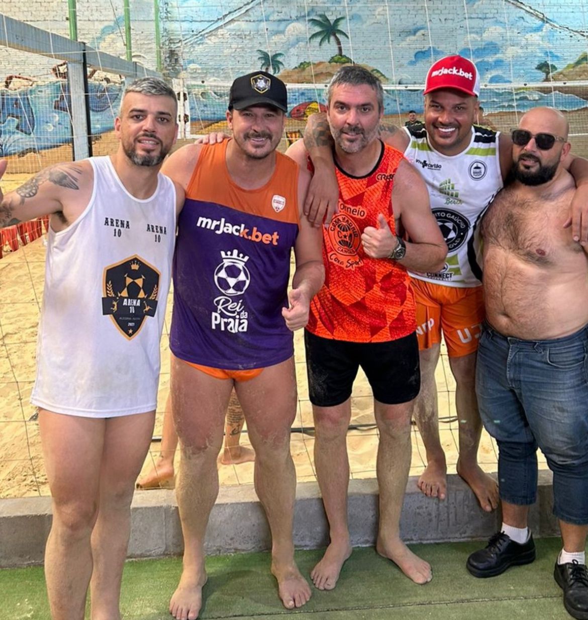 jogadores do campeonato na arena