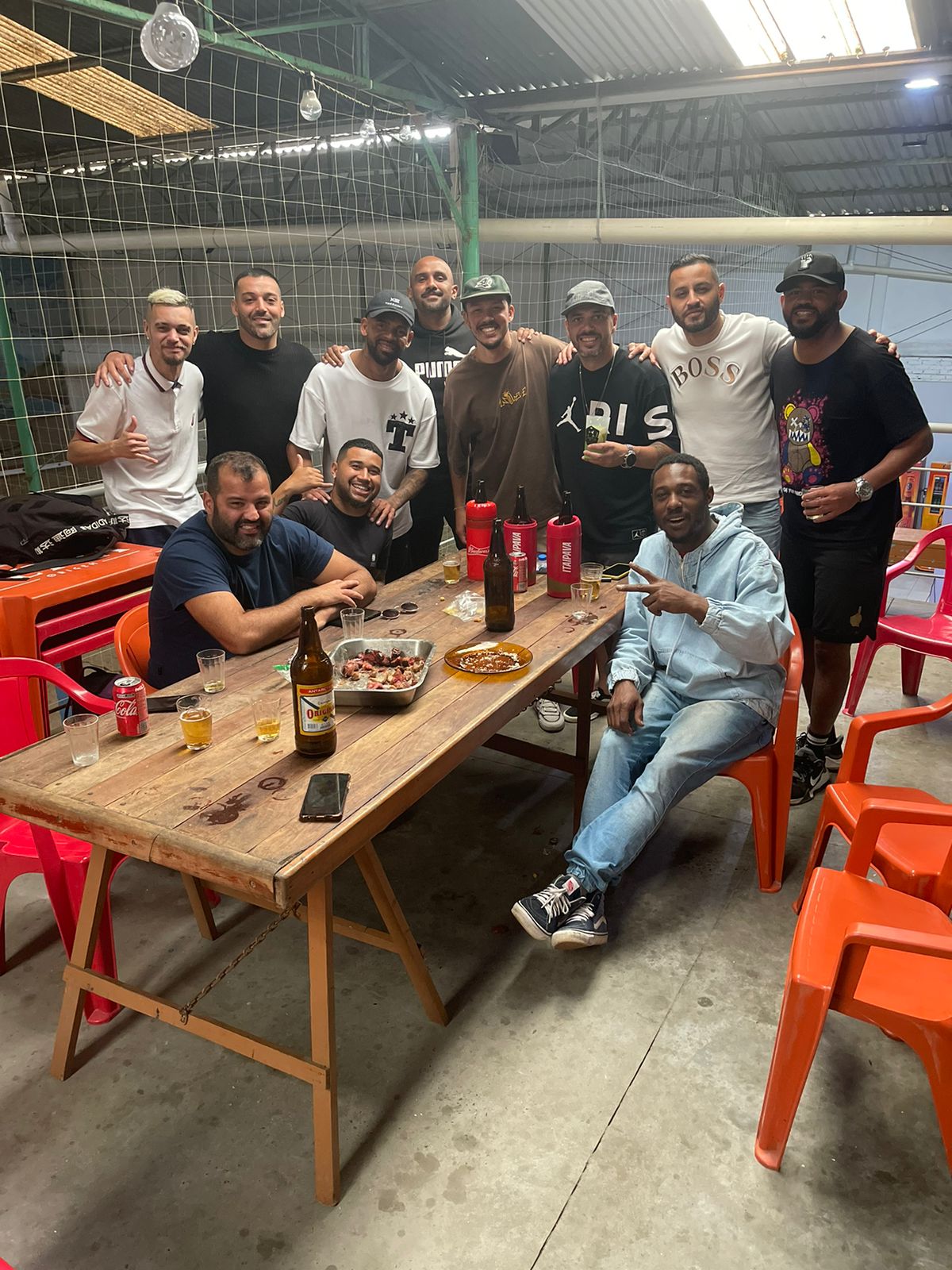 quadra e churras na arena em canoas
