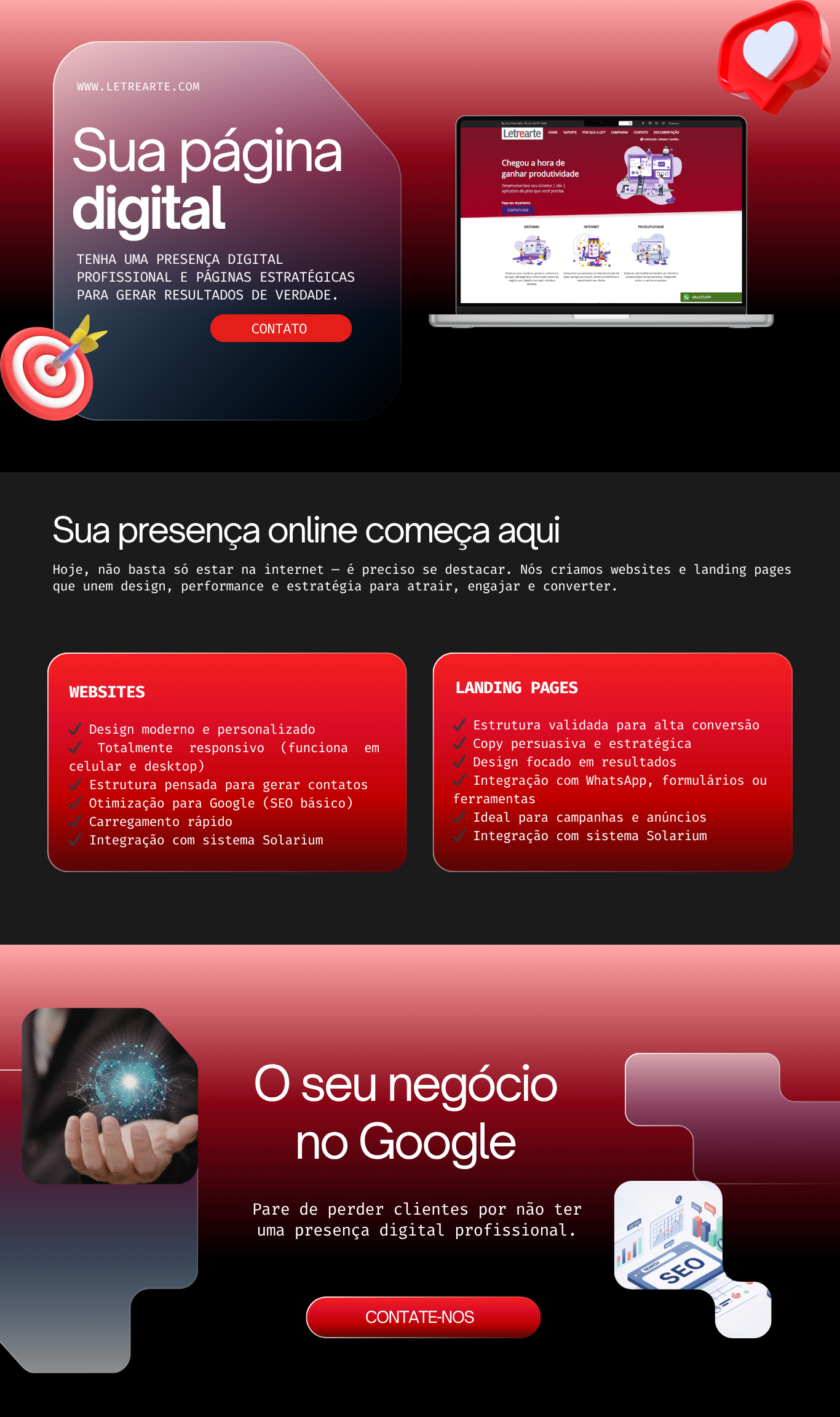 Preview do site