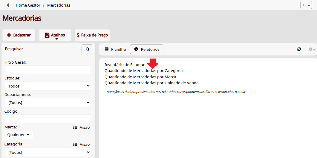 relatórios desenvolvidos por letrearte software